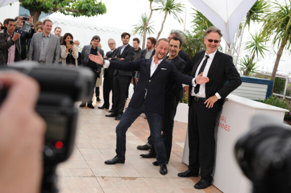 Benoît Poelvoorde lors du photocall du film Le Grand Soir le 22 mai 2012 au Festival de Cannes