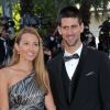 Novak Djokovic et son amoureuse Jelena Ristic lors de la montée des marches du Palais des Festivals, pour le film Cogan - La Mot en Douce, à Cannes le 22 mai 2012