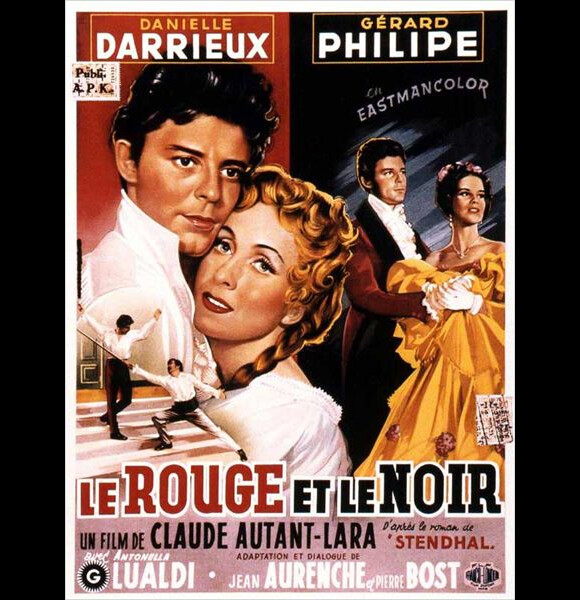 Le Rouge et le Noir (1954) avec Gérard Philipe.