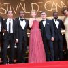 John Cusak, Matthex McConaughey, Lee Daniels, Nicole Kidman, Zac Efron, David Oyelowo et Macy Grey le jeudi 24 mai lors de la montée des marches pour le film Paperboy à Cannes lors du 65e Festival
