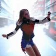 Image extraite du clip  Timebomb  réalisé par Christian Larson pour Kylie Minogue, mai 2012.