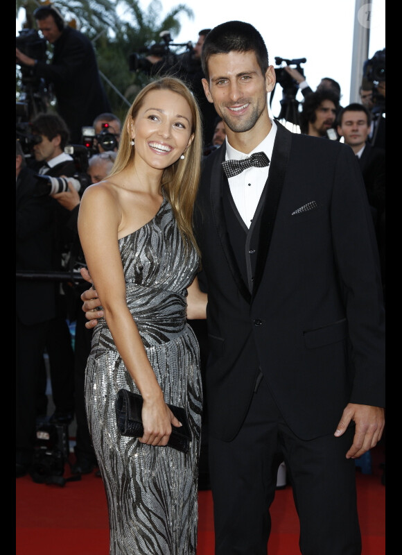 Novak Djokovic et sa bien-aimée Jelena au Festival de Cannes 2012