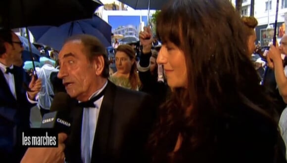 Richard Bohringer et sa fille Romane Bohringer (cérémonie de clôture du 65e Festival de Cannes, le dimanche 27 mai 2012).
