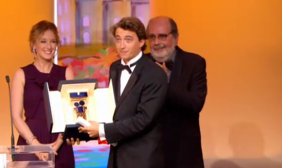 Beasts of the southern wild, de Benh Zeitlin, reçoit la Caméra d'Or lors de la cérémonie de clôture du 65e Festival de Cannes, le dimanche 27 mai 2012.