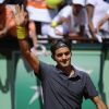 Roger Federer lors de la journée des enfants à Roland Garros le 26 mai 2012 à Paris
