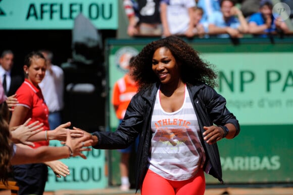 Serena Williams lors de la journée des enfants à Roland Garros le 26 mai 2012 à Paris