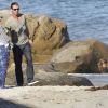 Sur la plage de Malibu, Gwen Stefani et son mari Gavin Rossdale ont emmené leurs fils pour le Memorial Day, le 28 mai 2012