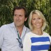 Christophe Lambert et sa femme Marie Sara lors du 7e jour du tournoi de Roland-Garros, le samedi 2 juin 2012.
