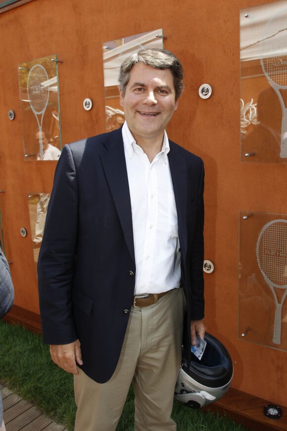 Franck Louvrier lors du 7e jour du tournoi de Roland-Garros, le samedi 2 juin 2012.