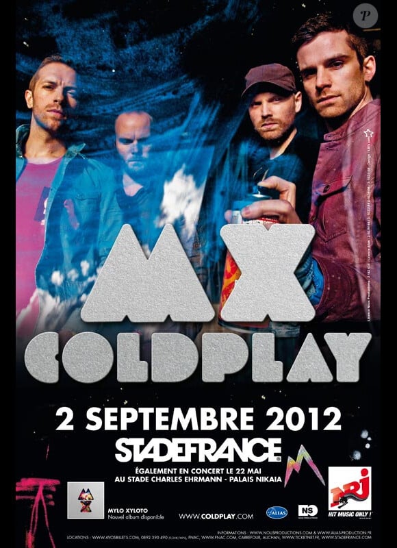 Coldplay au Stade de France le 2 septembre 2012.