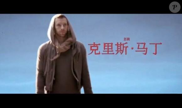 Chris Martin dans une image extraite du clip Princess of China de Rihanna et Coldplay, juin 2012.