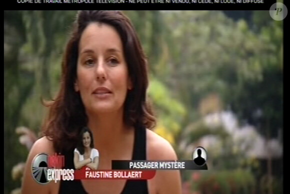 Faustine Bollaert dans Pékin Express 2012, mercredi 6 juin 2012 sur M6