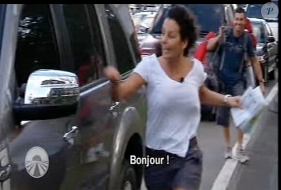 Faustine en pleine action dans Pékin Express 2012, mercredi 6 juin 2012 sur M6