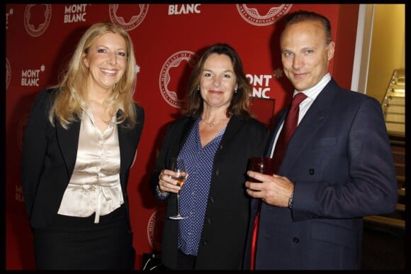 Yoyo Maeght, Olivia Putman et son mari Christophe Doron Jerem lors de la remise du 21ème Prix Montblanc des Arts et de la Culture. Paris, le 5 juin 2012.