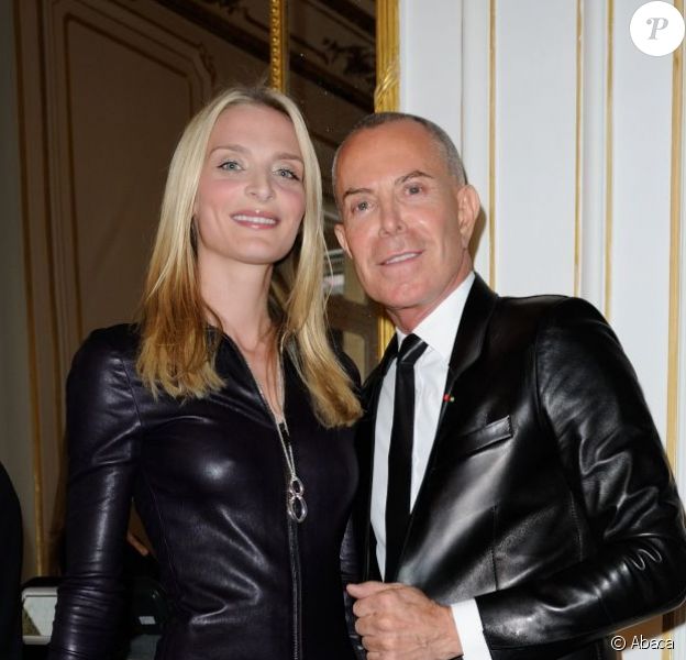Sarah Marshall et Jean-Claude Jitrois lors de la remise du 21ème Prix Montblanc des Arts et de la Culture. Paris, le 5 juin 2012.