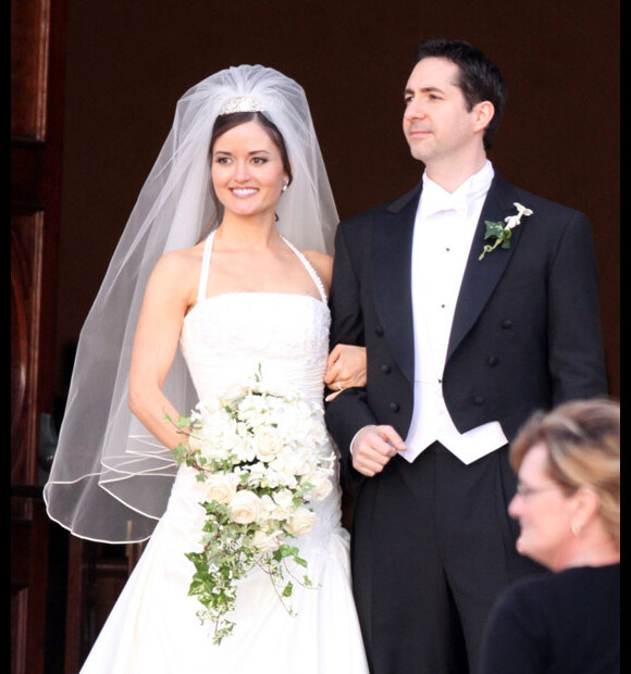 Danica McKellar lors de son mariage en mars 2009 avec le compositeur Mike Verda