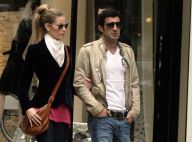 PHOTOS : Luis Figo loin de l'Euro, en virée shopping avec sa femme