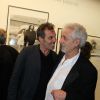 Gilbert Melki et Daniel Angeli au vernissage de son exposition Icônes à la galerie Art District à Paris, le 6 juin 2012.