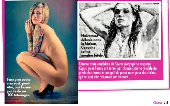 Le magazine Closer du samedi 9 juin 2012 révèle une photo coquine de Capucine.