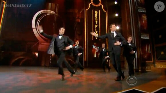 Numéro d'ouverture des 66e Tony Awards par Neil Patrick Harris, au Deacon Theatre de New York, le 10 juin 2012.