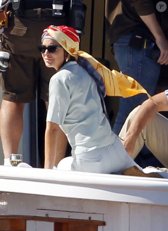 Lindsay Lohan sur le tournage de Liz and Dick, à Los Angeles le 5 juin 2012