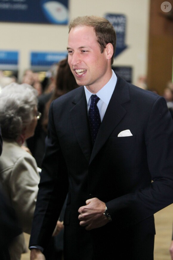 Le Prince William à son arrivée à la gare de Nottingham. Le 13 juin 2012.