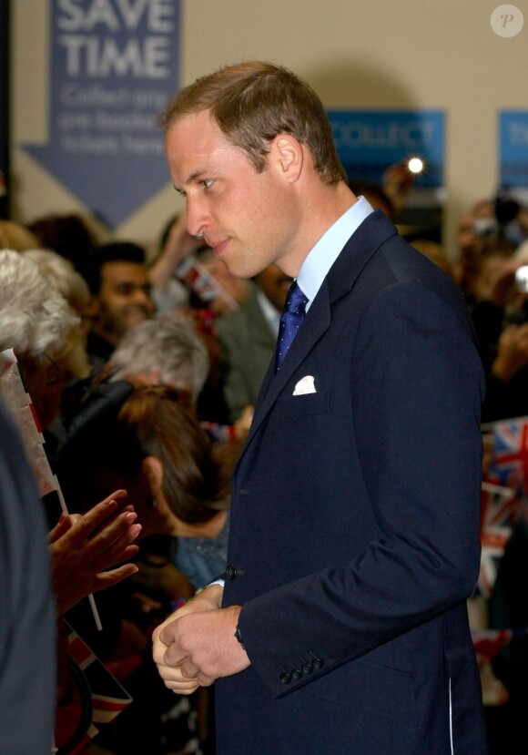 Le Prince William à son arrivée à la gare de Nottingham. Le 13 juin 2012.