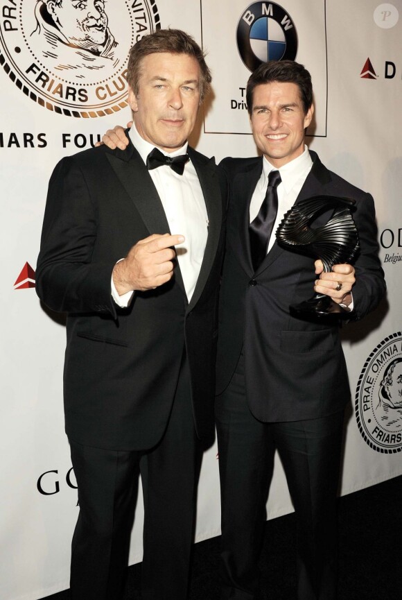 Tom Cruise et Alec Baldwin le 12 juin 2012 à New York lors d'un évènement au Friars Club