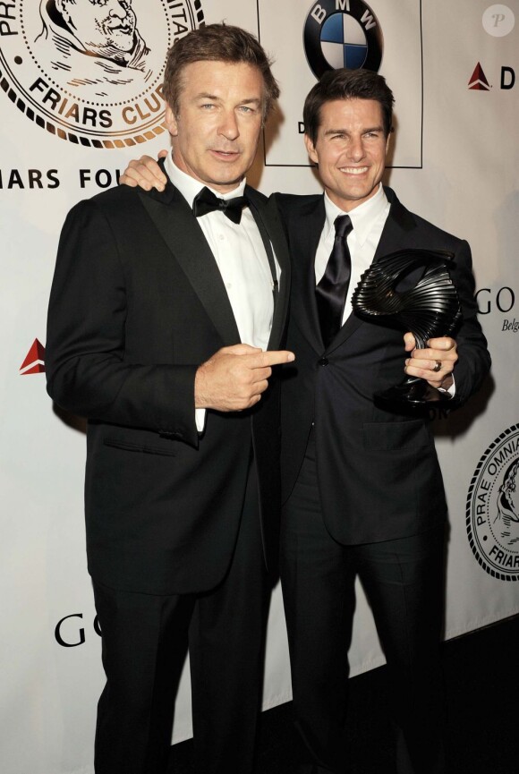 Tom Cruise et Alec Baldwin le 12 juin 2012 à New York lors d'un évènement au Friars Club