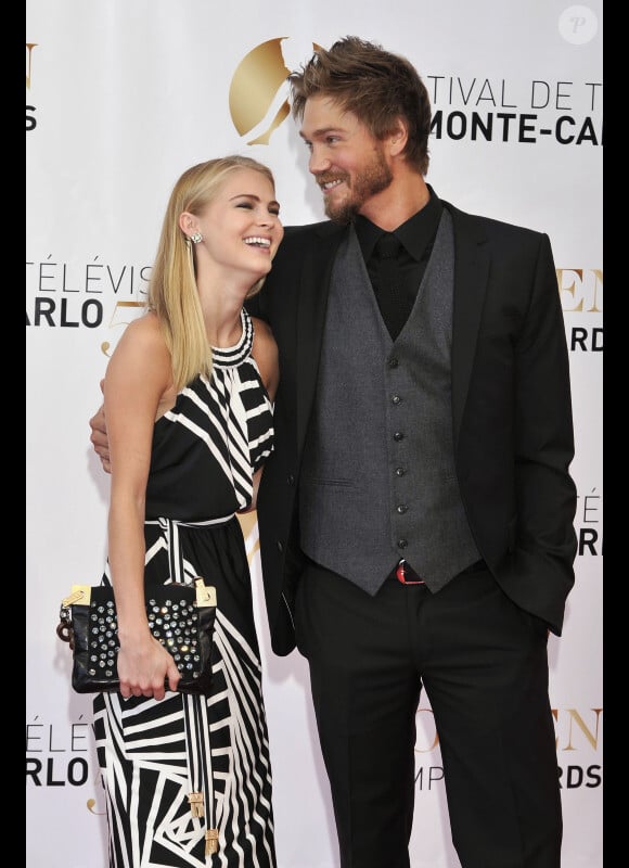 Chad Michael Murray et sa fiancée Kenzie Dalton lors du festival de Télévision de Monte-Carlo, le 14 juin 2012