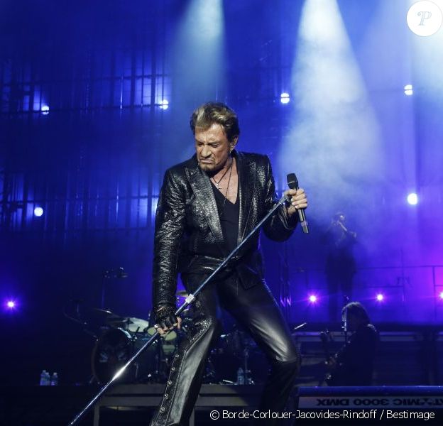 Johnny Hallyday au Stade de France, le 15 juin 2012.