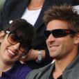 Arnaud Clément et Nolwenn Leroy le 9 juin 2012 à Paris lors de la finale dames de Roland-Garros
