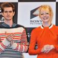 Emma Stone et Andrew Garfield en promo pour  Spider-Man 