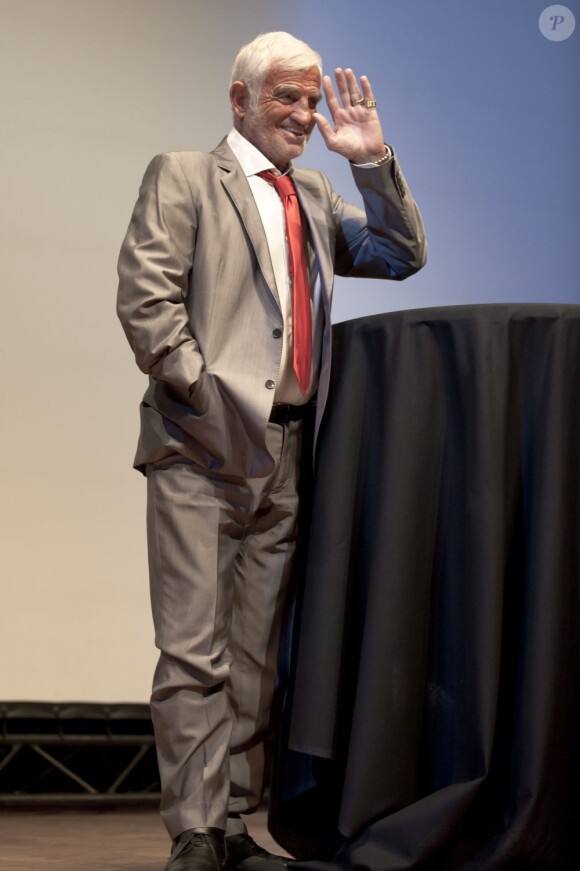 Jean-Paul Belmondo au Palais des Beaux-Arts de Bruxelles, le 19 juin 2012.