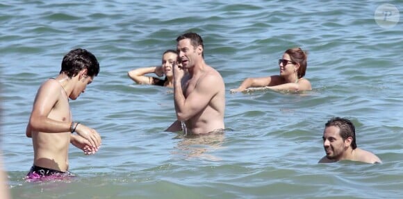 Hugh Jackman passe des vacances ensoleillées en famille à Barcelone. Le 20 juin 2012.