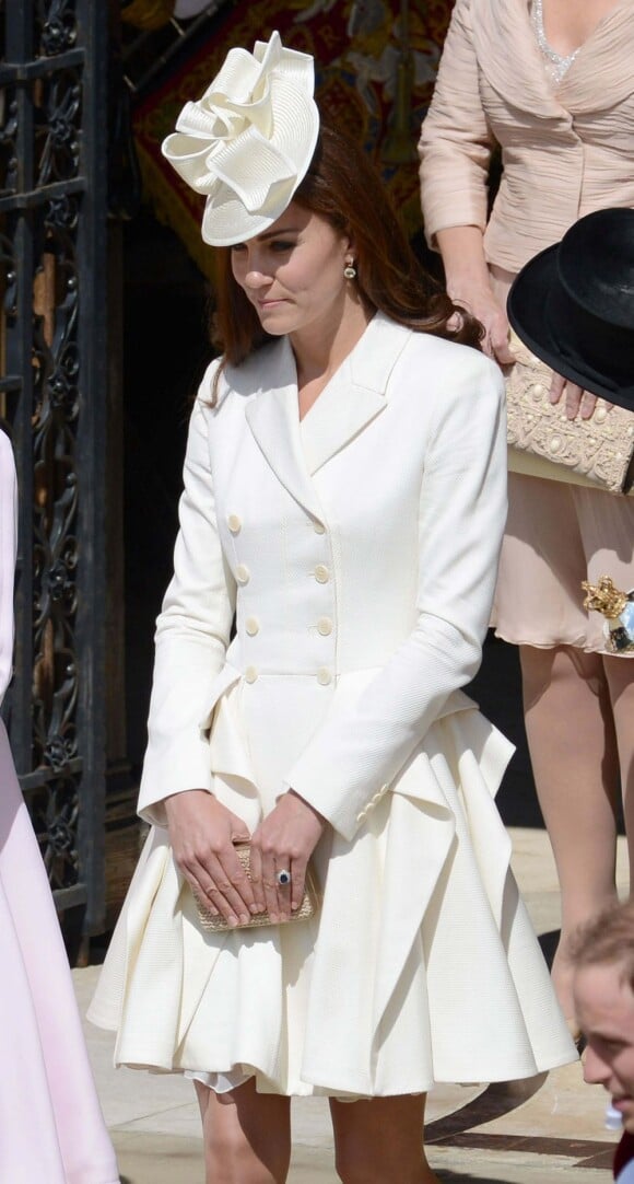 Kate Middleton, tout de blanc vêtue