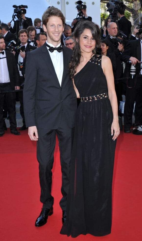 Romain Grosjean et Marion Jollès (ici lors du 65e Festival de Cannes, le 22 mai 2012), en couple depuis 2008 et fiancés en 2012, ont célébré leur mariage le 27 juin 2012 à Chamonix, dans un salon du Majestic.