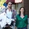 La belle Jennifer Garner et Ben Affleck se promènent avec leur petit Samuel, le 27 juin 2012 à Los Angeles
