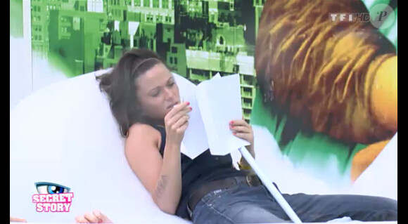 Capucine dans la quotidienne de Secret Story 6 le jeudi 28 juin 2012 sur TF1