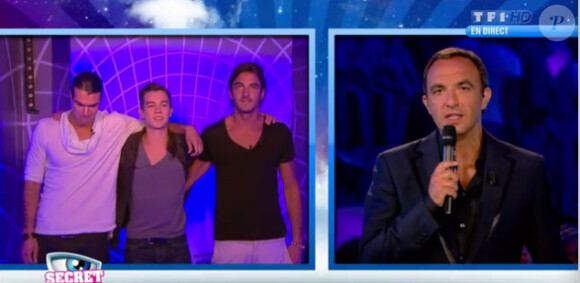 Thomas, Midou et Sacha dans Secret Story 6, vendredi 29 juin 2012 sur TF1