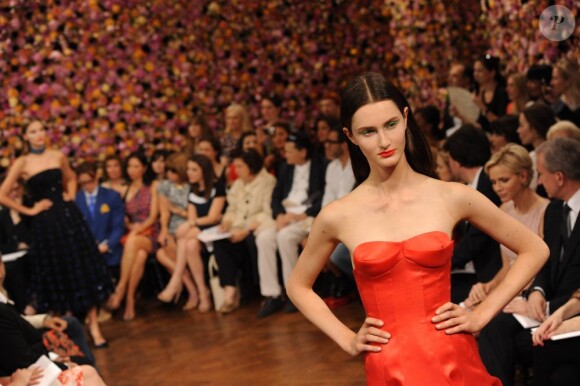 Le très attendu défilé Dior Haute Couture, Automne-Hiver 2012-2013, à Paris, le 2 juillet 2012.