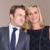 Laurence Ferrari et son mari Renaud Capuçon au défilé Dior Haute Couture, Automne-Hiver 2012-2013, à Paris, le 2 juillet 2012.