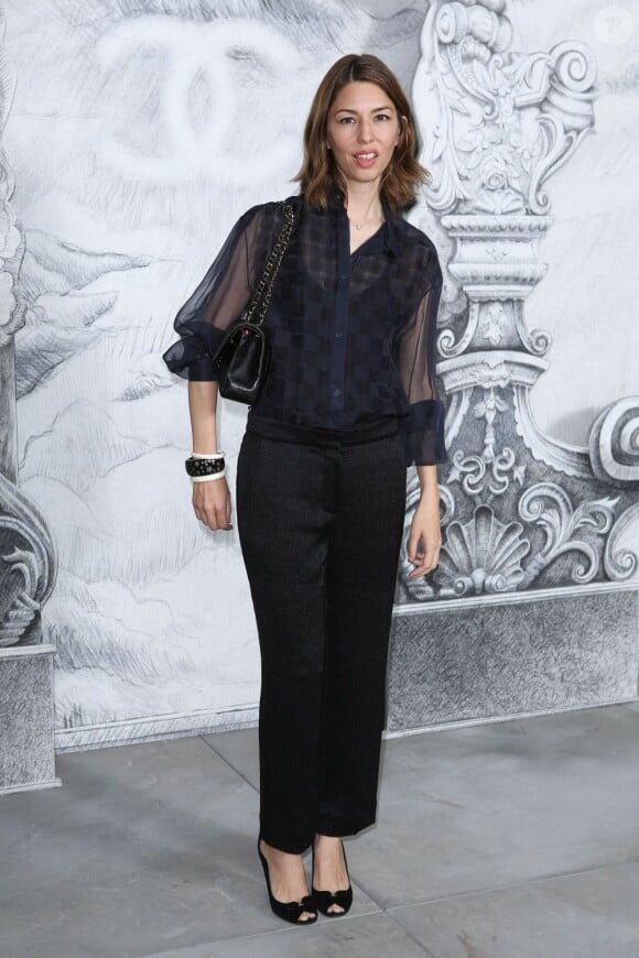 Sofia Coppola au défilé Chanel Haute Couture à Paris le 3 juillet 2012