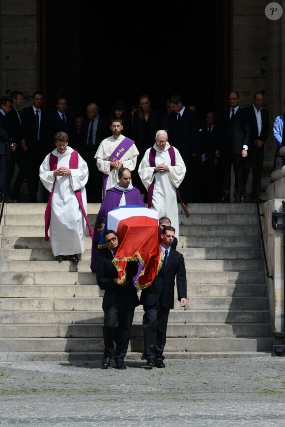 Obsèques d'Olivier Ferrand en l'église Saint-Sulpice, à Paris, le 4 juillet 2012.