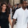 Kim Kardashian et Kanye West ne se quittent plus. Ici, à leur arrivée au défilé Valentino à Paris le 4 juillet 2012