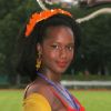 Fatou Ndiaye lors de la Garden Party Veuve Clicquot, lundi 2 juillet dans les jardins du Polo de Paris