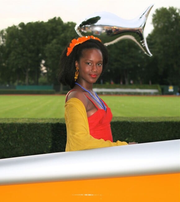 Fatou Ndiaye lors de la Garden Party Veuve Clicquot, lundi 2 juillet dans les jardins du Polo de Paris