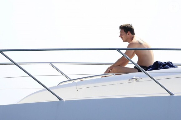 Exclu : Lionel Messi profite de quelques jours de vacances sur un yacht. Ibiza, le 3 juillet 2012.