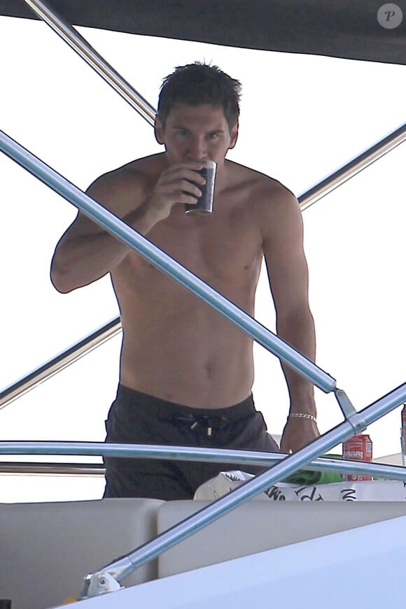 Exclu : Lionel Messi à Ibiza, le 3 juillet 2012.