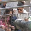 Katie Holmes, sa fille Suri et sa mère Kathleen se sont rendues au zoo de New York, le 11 juillet 2012